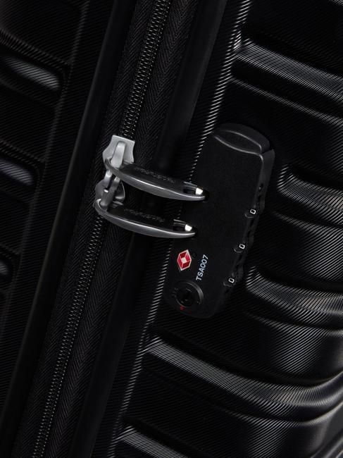 FLASHLINE Chariot à bagages à main ombre noire - Valises cabine