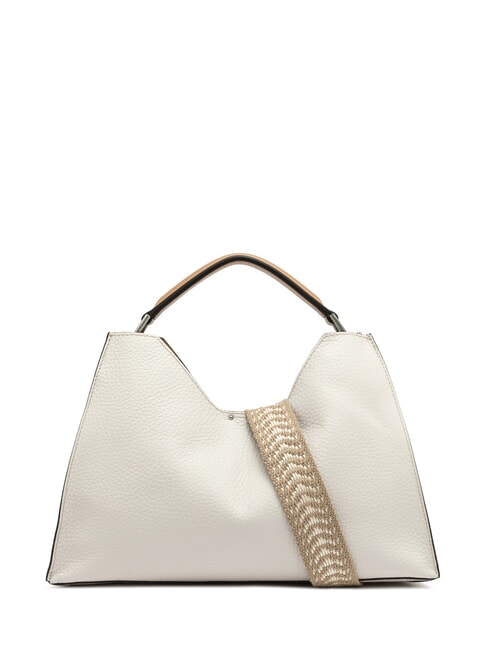 AURORA Sac &agrave; main en cuir avec pochette sable-nature - Sacs pour Femme