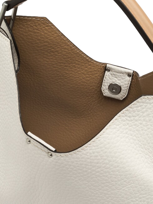 AURORA Sac &agrave; main en cuir avec pochette sable-nature - Sacs pour Femme