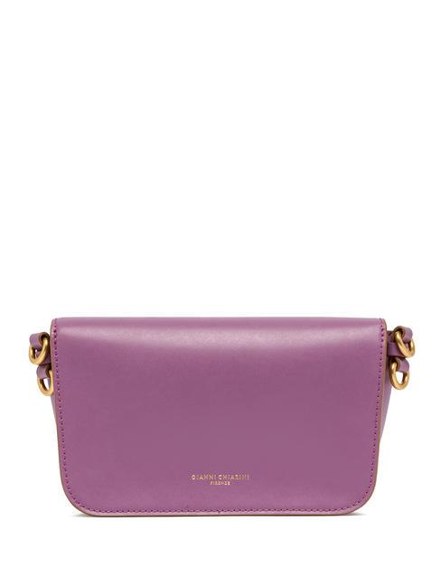 MEG Sac bandouli&egrave;re en cuir Argyle violet - Sacs pour Femme