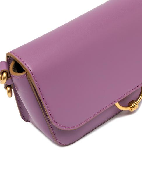 MEG Sac bandouli&egrave;re en cuir Argyle violet - Sacs pour Femme