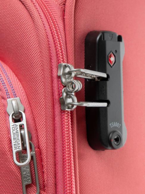 BRIGHT LIFE Chariot de taille moyenne corail embrassé par le soleil - Valises Semi-rigides