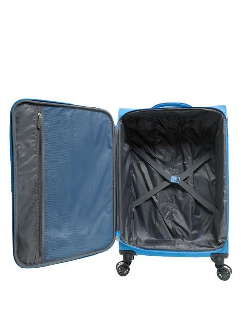 BRIGHT LIFE Lot de 3 chariots : cabine, moyen, grand bleu tranquille - Ensemble Valises