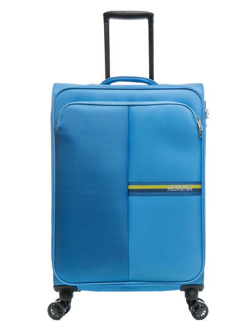 BRIGHT LIFE Lot de 3 chariots : cabine, moyen, grand bleu tranquille - Ensemble Valises