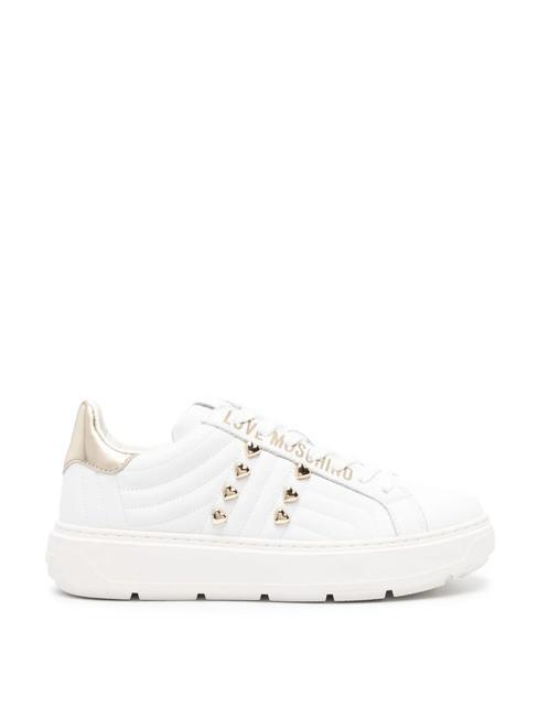BOLD 40 Baskets en cuir blanc/platine - Chaussures Femme