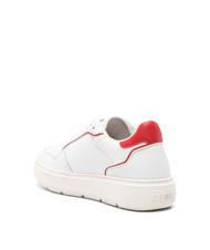 LOVE MOSCHINO BOLD 40 MIX Baskets blanc rouge - Chaussures Femme - 4