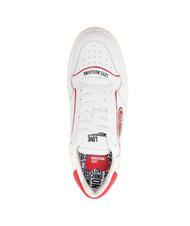 LOVE MOSCHINO BOLD 40 MIX Baskets blanc rouge - Chaussures Femme - 5
