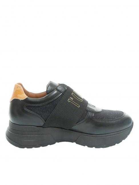 GEO CLASSIC Baskets &agrave; plateforme avec empi&egrave;cement paillet&eacute; ner / gebei - Chaussures Femme