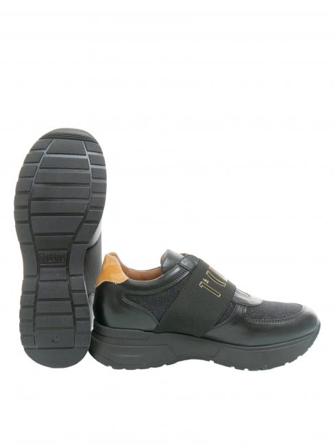 GEO CLASSIC Baskets &agrave; plateforme avec empi&egrave;cement paillet&eacute; ner / gebei - Chaussures Femme