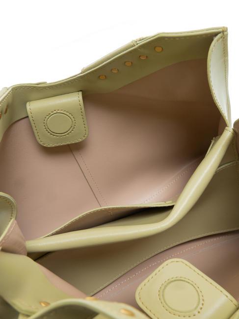 INFINITY Sac en cuir avec clous salade verte - Sacs pour Femme