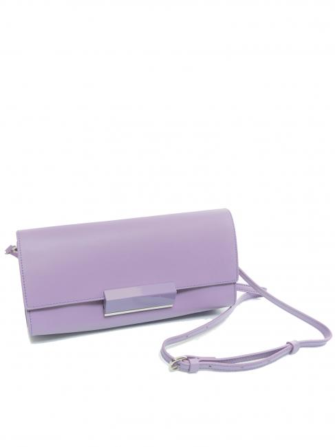 LILY Pochette en cuir avec bandoulière glycine - Sacs pour Femme