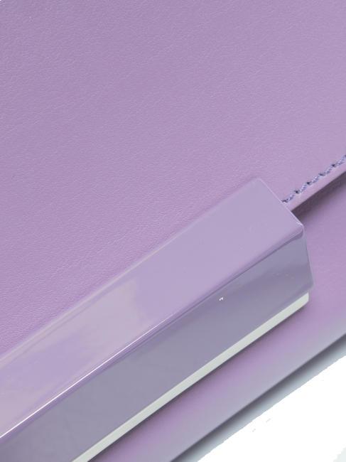 LILY Pochette en cuir avec bandoulière glycine - Sacs pour Femme