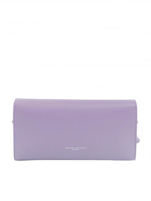 LILY Pochette en cuir avec bandoulière glycine - Sacs pour Femme