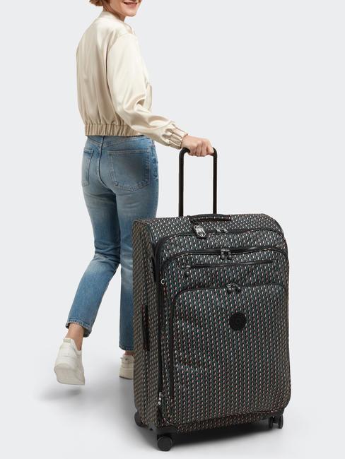 NEW YOURI SPIN L Chariot de grande taille 3d, rose - Valises Semi-rigides