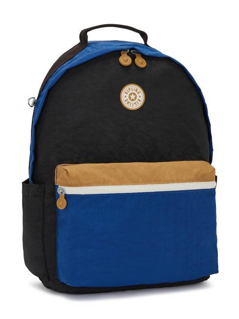 DAMIEN L Sac &agrave; dos avec support pour ordinateur 15,6" duo bleu beige - Sacs &agrave; dos pour l'&Eacute;cole & les Loisirs