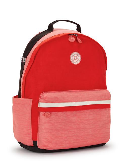 DAMIEN L Sac à dos avec support pour ordinateur 15,6" bloc rose tango - Sacs à dos pour l'École & les Loisirs