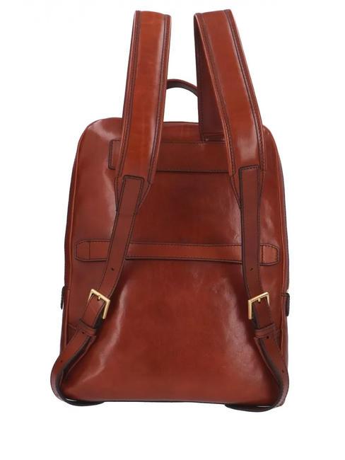 STORY Sac &agrave; dos PC 13", en cuir MARRON - Sacs &agrave; dos pour ordinateur portable