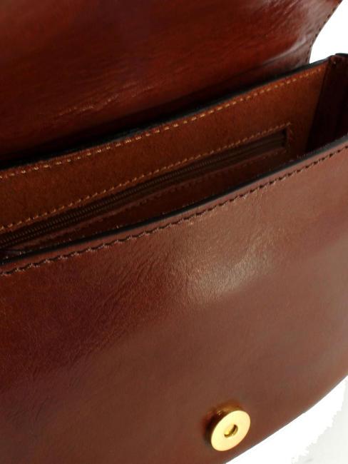 VITTORIA Mini sac bandouli&egrave;re, en cuir MARRON - Sacs pour Femme