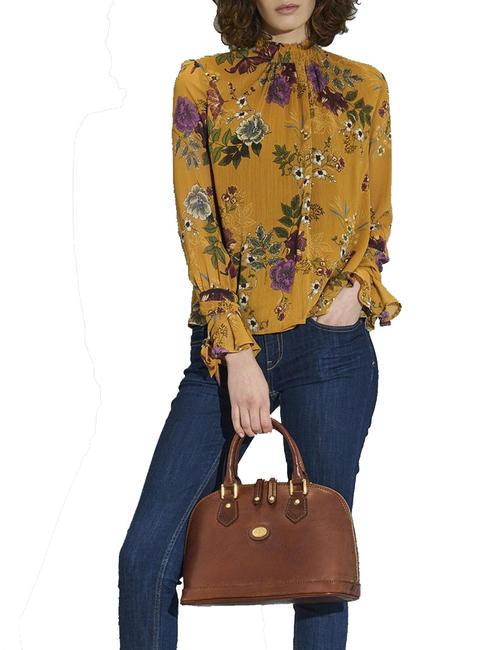 STORY  Bugatti à la main, avec bandoulière, en cuir MARRON - Sacs pour Femme