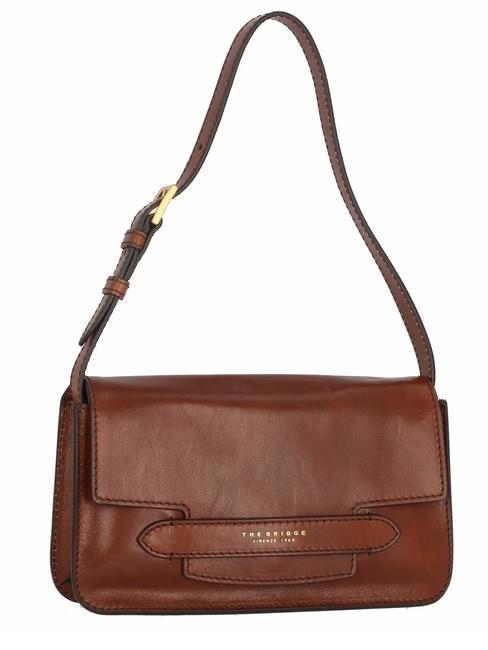LUCREZIA Sac à bandoulière, en cuir MARRON - Sacs pour Femme