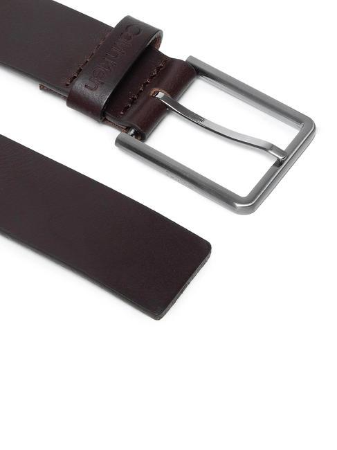 ESSENTIAL Ceinture en cuir marron foncé - Ceintures