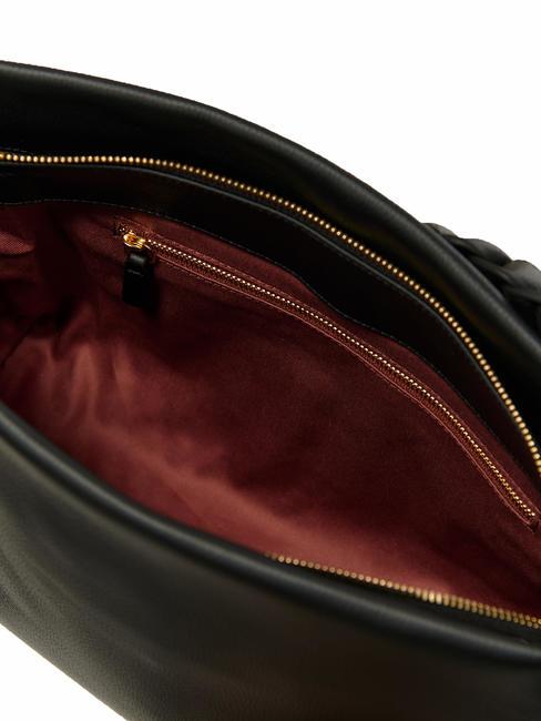 BOHEME GRANA DOUBLE Sac &agrave; main, avec bandouli&egrave;re, en cuir noir/cuir - Sacs pour Femme
