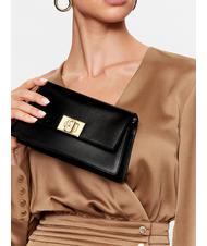 FURLA ZOE Sacoche de cadre avec chaîne Noir - Sacs pour Femme - 5