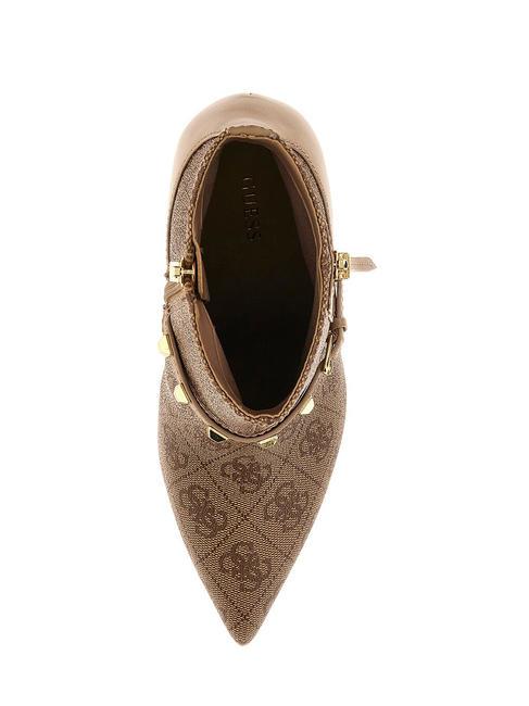 AYLO3 Bottines hautes Beige / Marron - Chaussures Femme