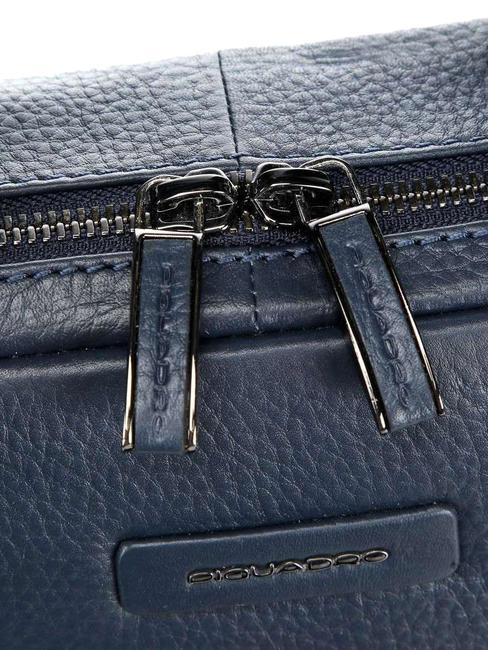 MODUS RESTYLING Mallette en cuir pour pc 14" bleu - Porte Documents Travail