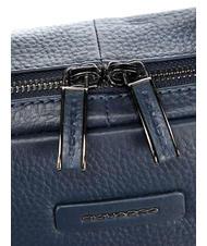 PIQUADRO MODUS RESTYLING Mallette en cuir pour pc 14" bleu - Porte Documents Travail - 3