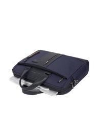 PIQUADRO MODUS RESTYLING Mallette en cuir pour pc 14" bleu - Porte Documents Travail - 4