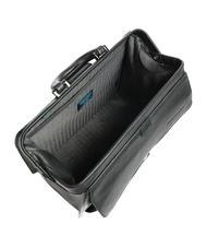 PIQUADRO BLACK SQUARE Doctor Bag en cuir, support PC 13" Noir - Porte Documents Travail - 4