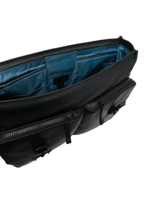 HARPER Mallette pour ordinateur portable 15,6", en cuir Noir - Porte Documents Travail
