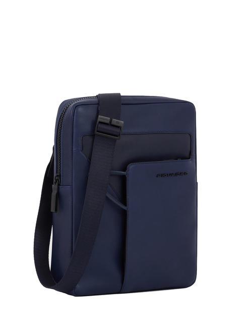 AYE Sac iPad en cuir bleu - Sacs en Bandouli&egrave;res pour Homme