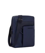 PIQUADRO AYE Sac iPad en cuir bleu - Sacs en Bandouli&egrave;res pour Homme - 2