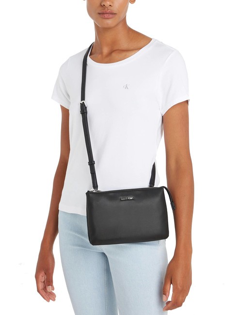 CK MUST EW DOUBLE Mini sac port&eacute; &eacute;paule cknoir - Sacs pour Femme