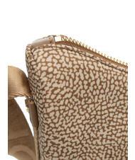 BORBONESE HOBO LUNA MINI ECO LINE Sac d'&eacute;paule mer Beiger - Sacs pour Femme - 3