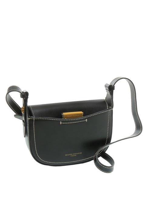 SANDY Sac bandouli&egrave;re en cuir Noir - Sacs pour Femme
