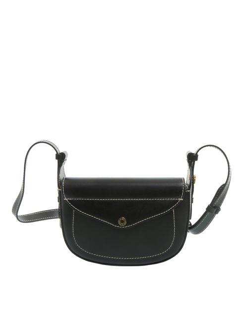 SANDY Sac bandouli&egrave;re en cuir Noir - Sacs pour Femme
