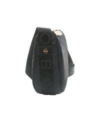 BORBONESE HOBO LUNA MINI ECO LINE Sac d'épaule noir foncé - Sacs pour Femme - 4