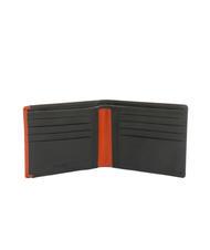 SPALDING STRIPE portefeuille en cuir 8cc marron/orange - Portefeuilles Homme - 2