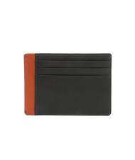 SPALDING STRIPE Porte-cartes de crédit en cuir marron/orange - Portefeuilles Homme - 2