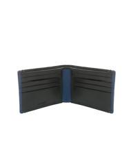 SPALDING STRIPE portefeuille en cuir 8cc bleu marine/marron - Portefeuilles Homme - 2