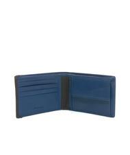 SPALDING STRIPE Portefeuille en cuir avec porte-monnaie bleu marine/marron - Portefeuilles Homme - 2
