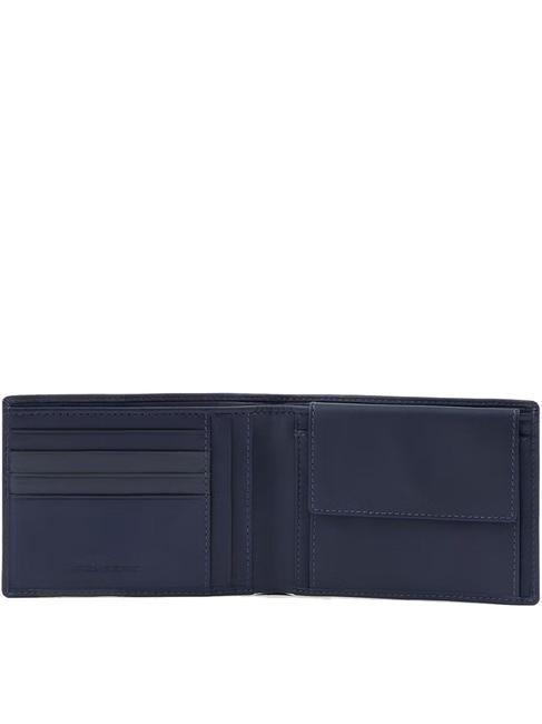 FINN Portefeuille en cuir, avec porte-monnaie bleu - Portefeuilles Homme