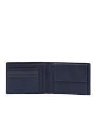 PIQUADRO FINN Portefeuille en cuir, avec porte-monnaie bleu - Portefeuilles Homme - 2