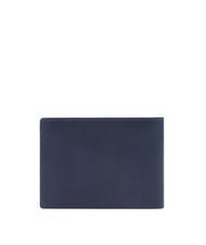 PIQUADRO FINN Portefeuille en cuir, avec porte-monnaie bleu - Portefeuilles Homme - 3