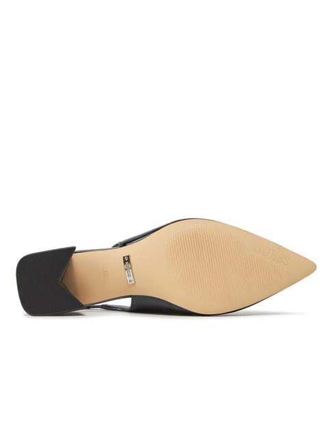 ZANDA Escarpins &agrave; bride arri&egrave;re verni NOIR - Chaussures Femme