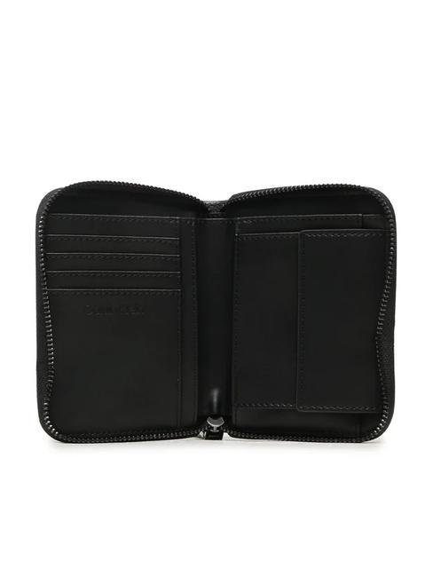 RE-LOCK QUILT Portefeuille moyen zipp&eacute; autour cknoir - Portefeuilles Femme