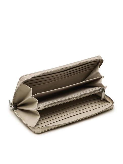CK MUST Portefeuille zipp&eacute; beige pierre - Portefeuilles Femme